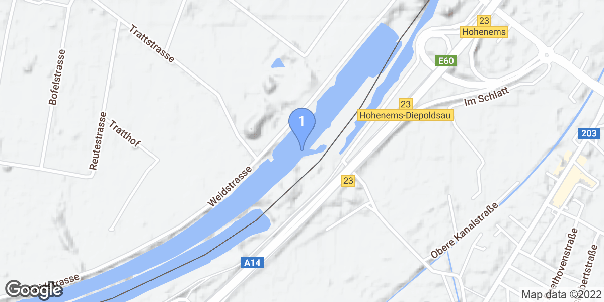 Diepoldsau dive site map