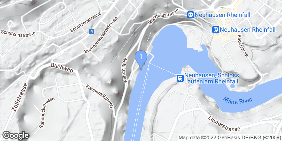 Neuhausen am Rheinfall dive site map