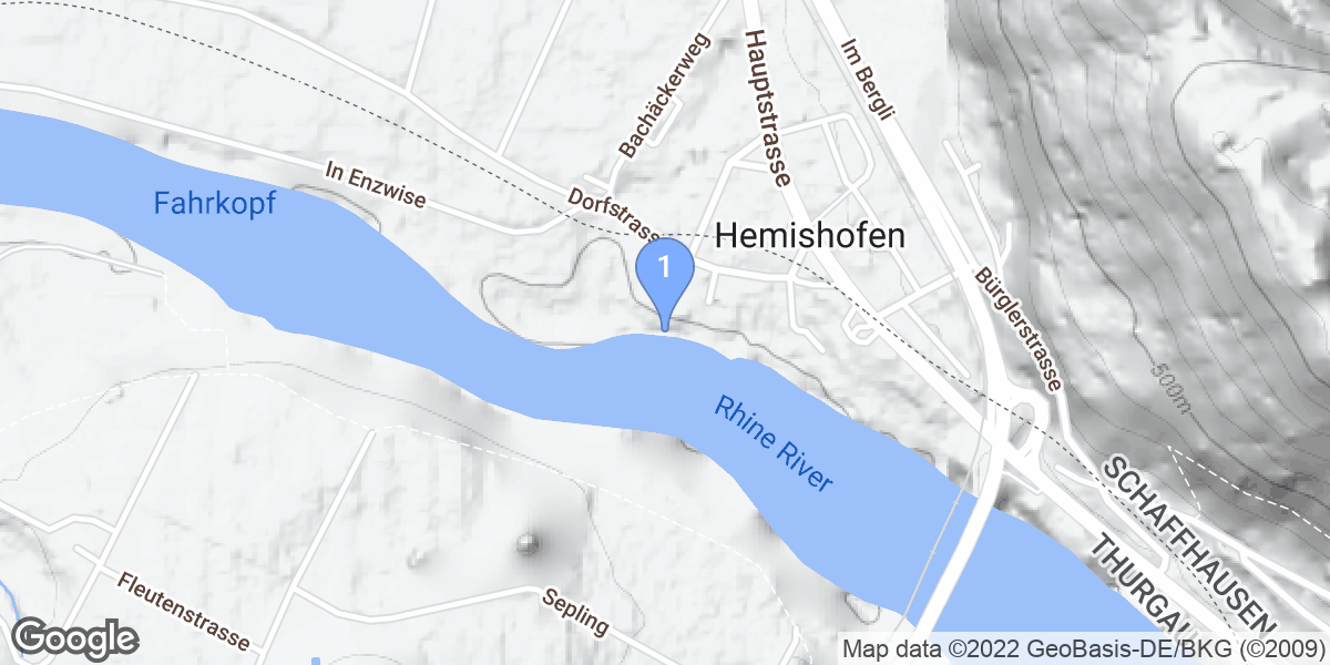 Hemishofen dive site map