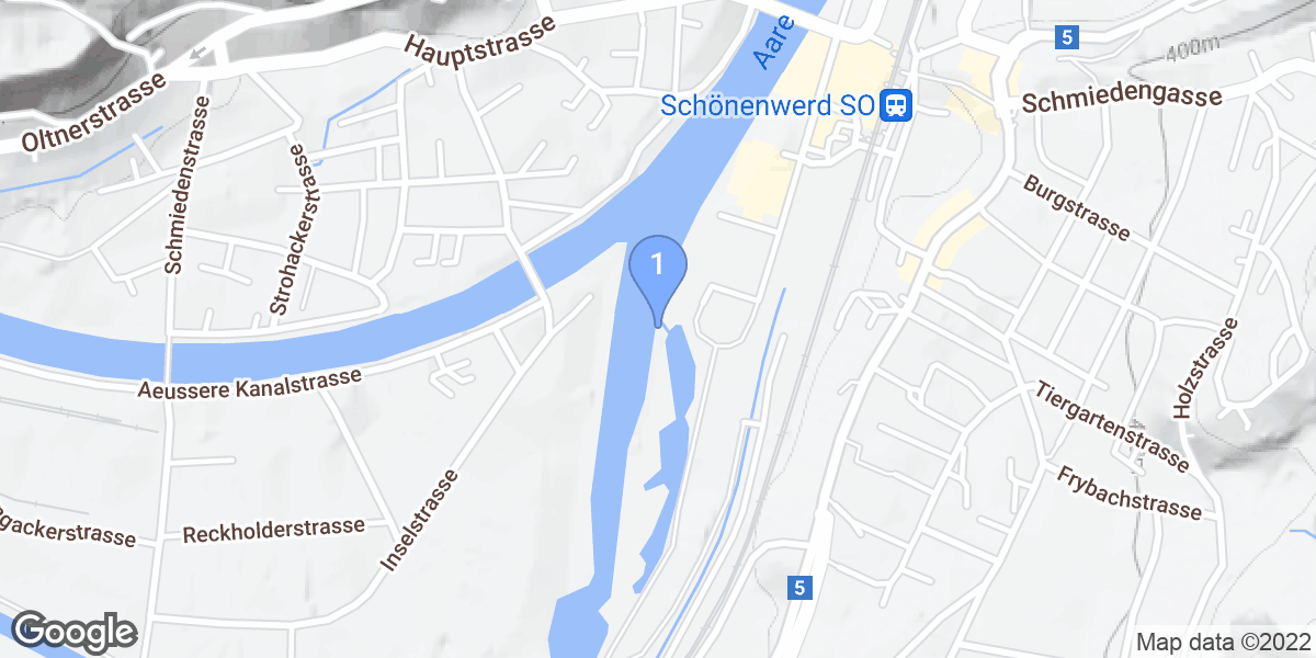 Schönenwerd dive site map
