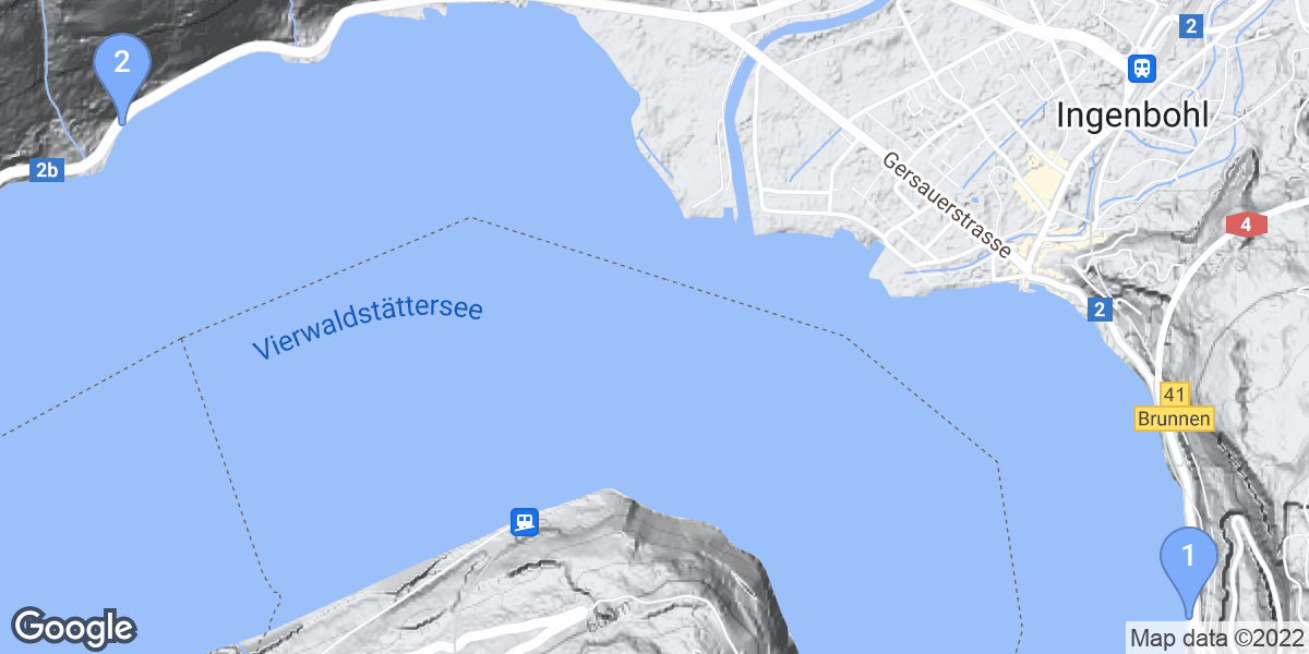 Ingenbohl dive site map