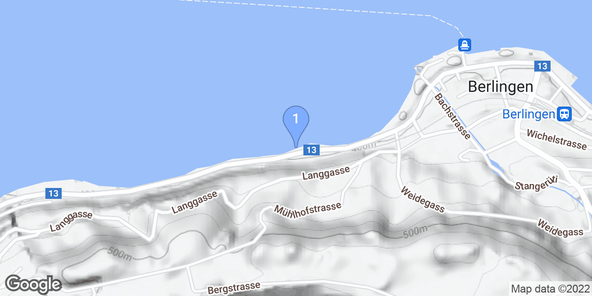 Berlingen dive site map