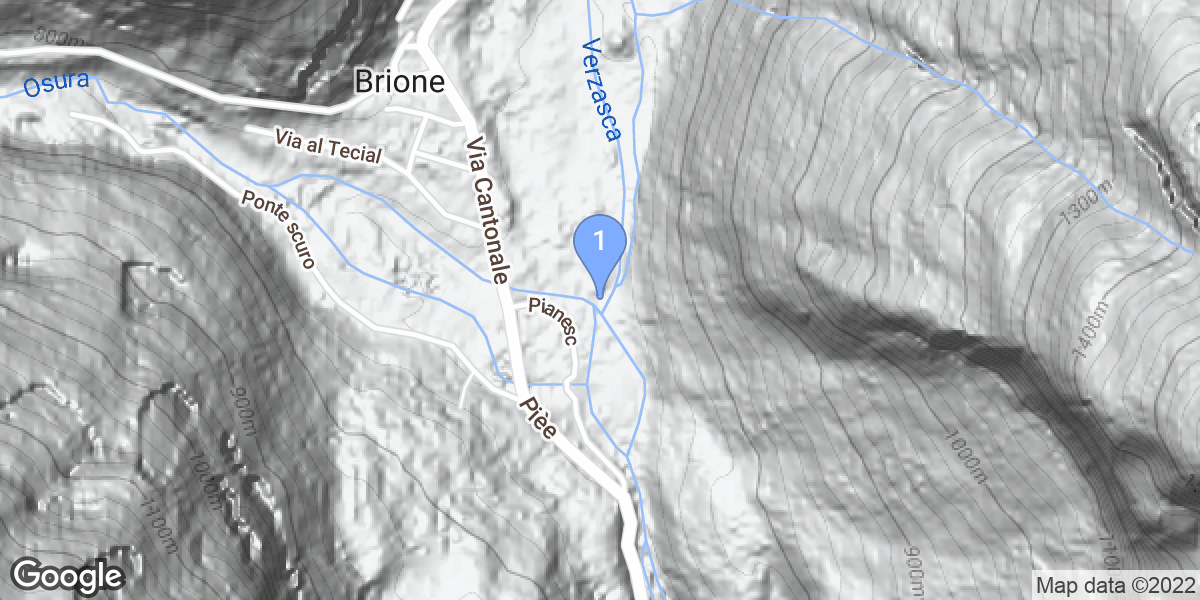 Brione (Verzasca) dive site map