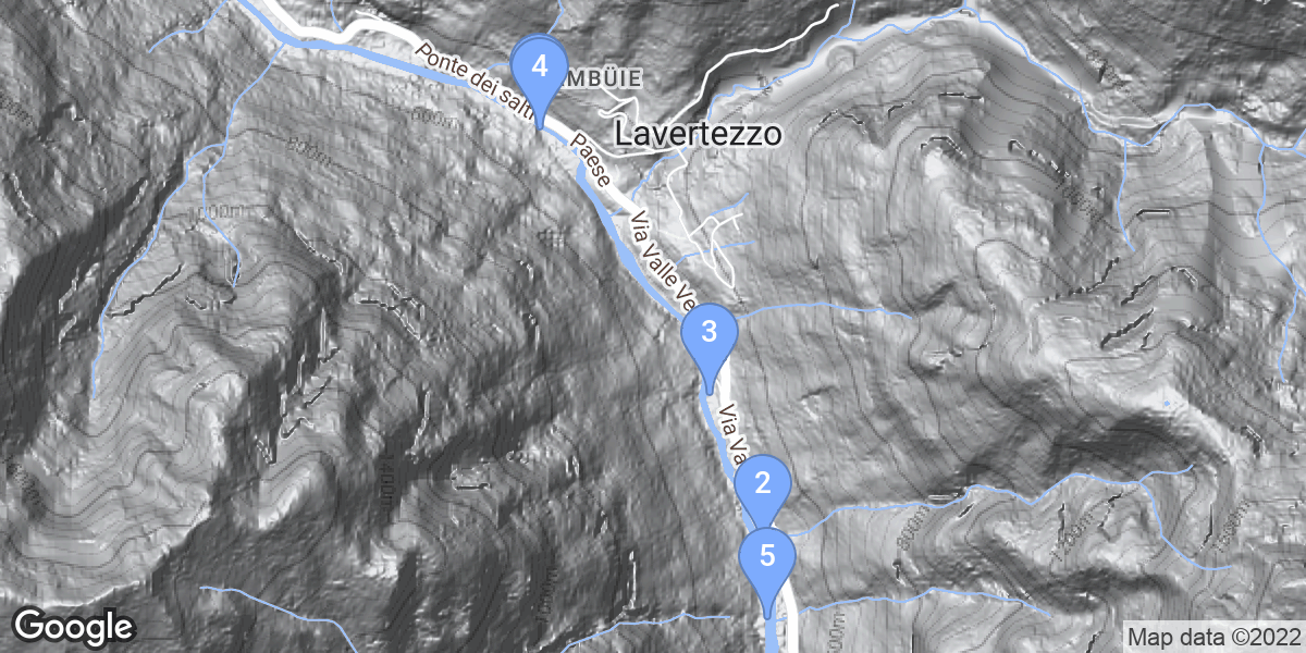 Lavertezzo dive site map
