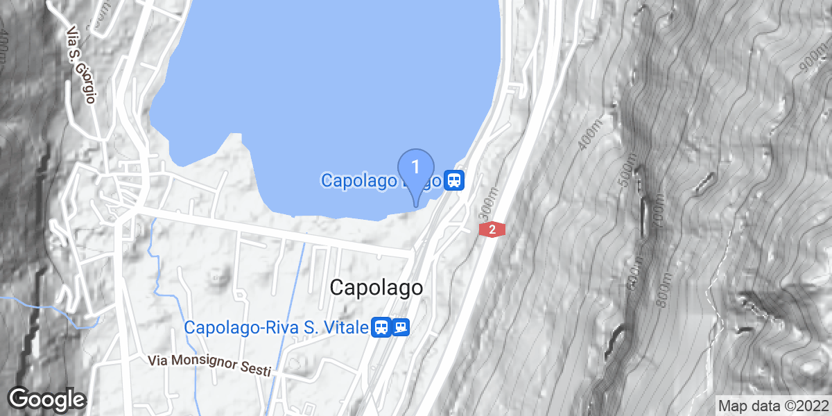 Capolago dive site map