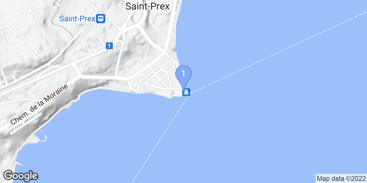 Saint-Prex dive site map