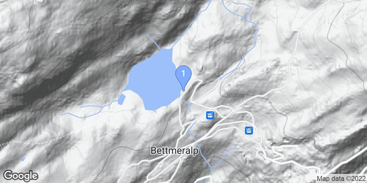 Bettmeralp dive site map