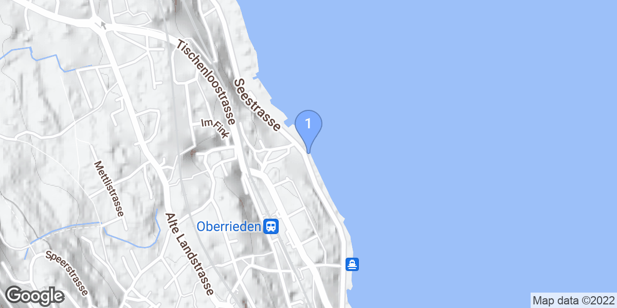 Oberrieden dive site map