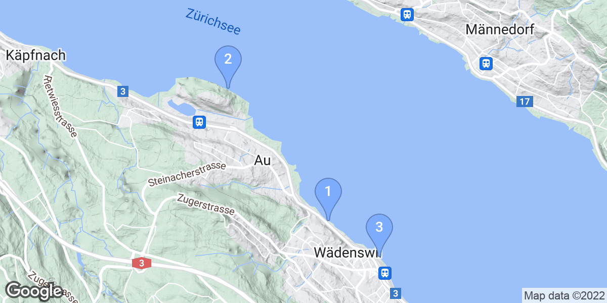 Wädenswil dive site map