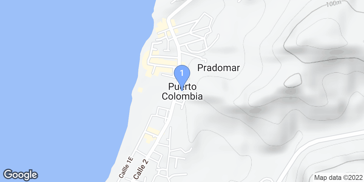 Puerto Colombia dive site map