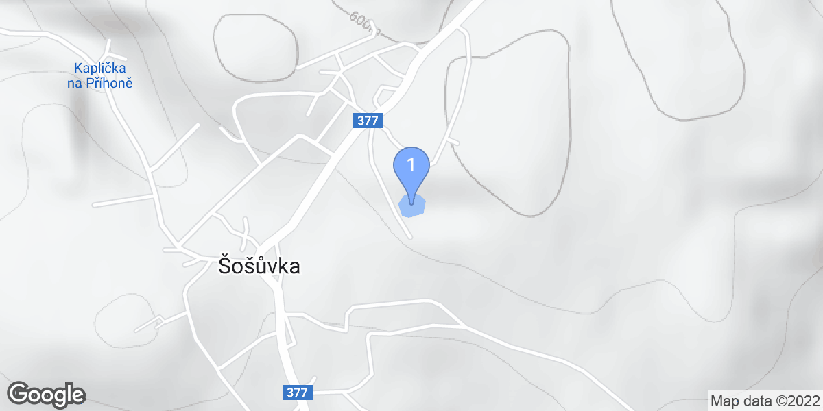 Šošůvka dive site map
