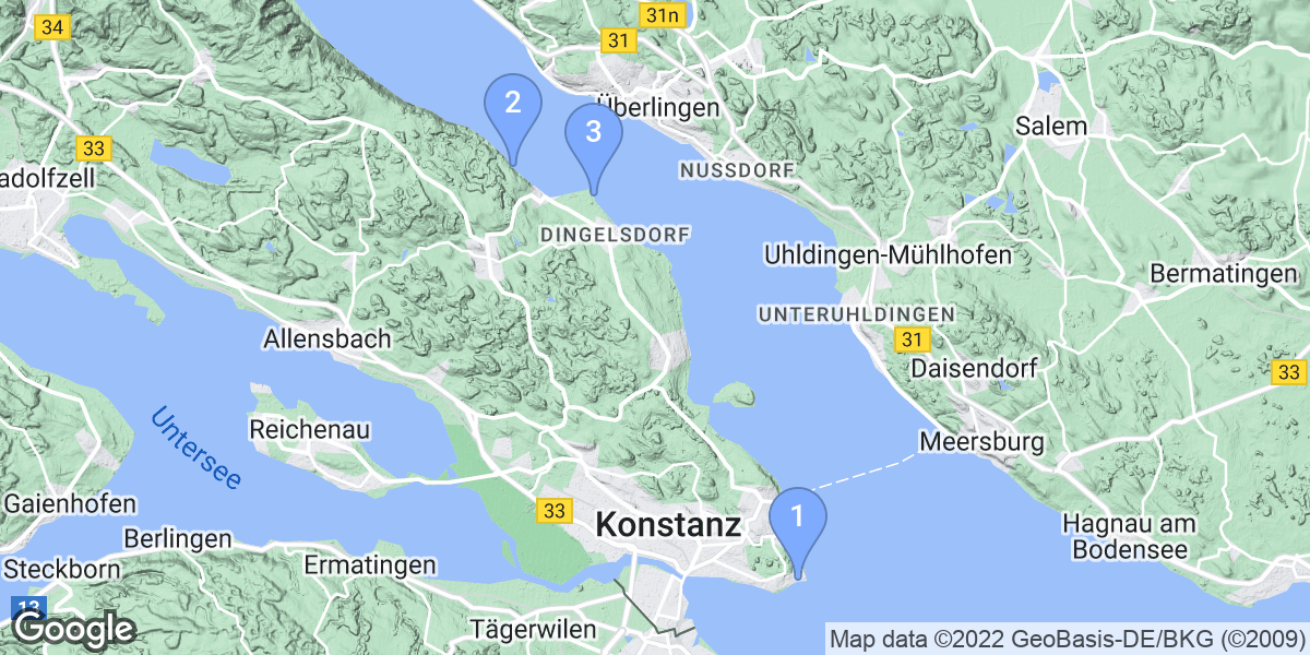 Konstanz dive site map
