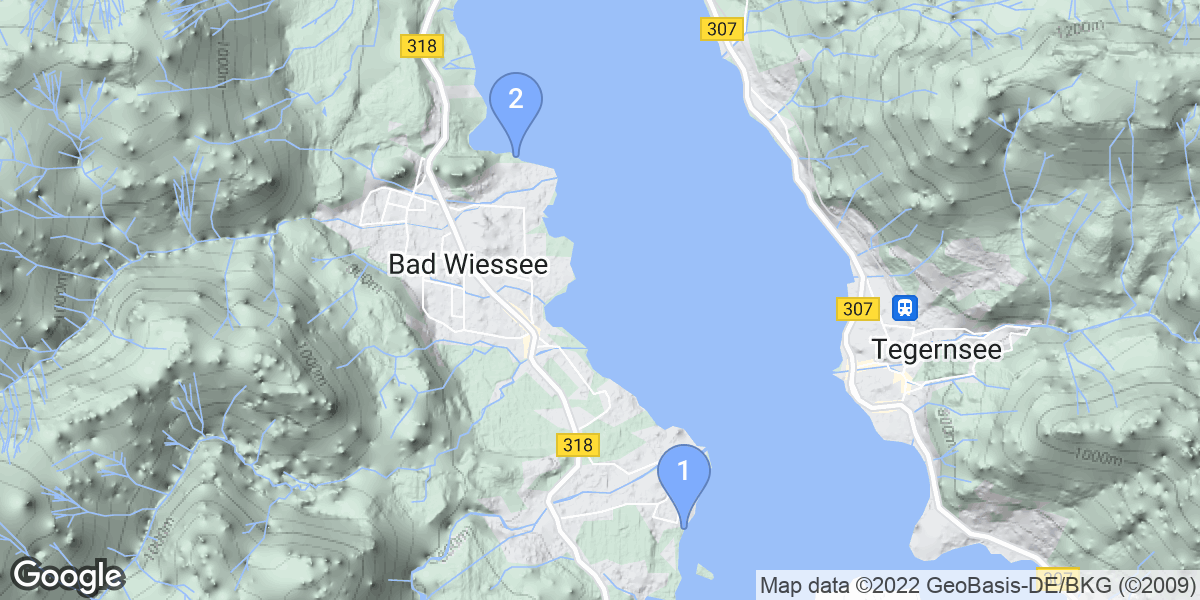 Bad Wiessee dive site map