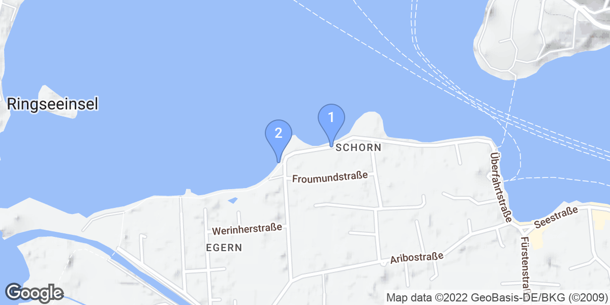 Rottach-Egern dive site map