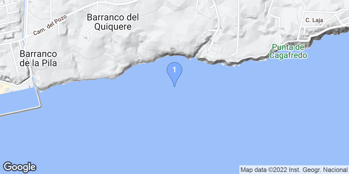 Barranco del Quiquere dive site map