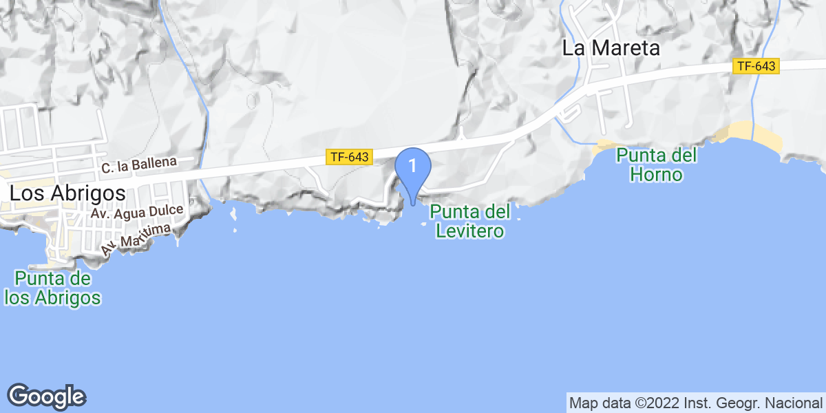 La Mareta dive site map