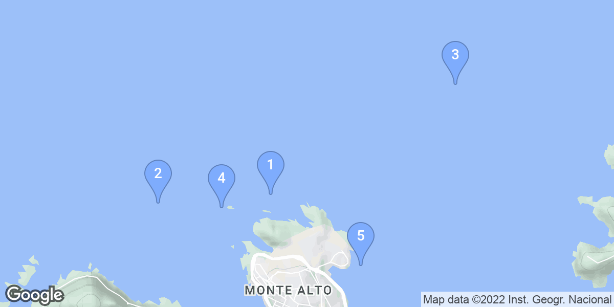 A Coruña dive site map