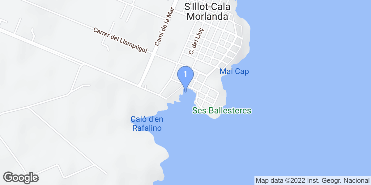 S'Illot-Cala Morlanda dive site map
