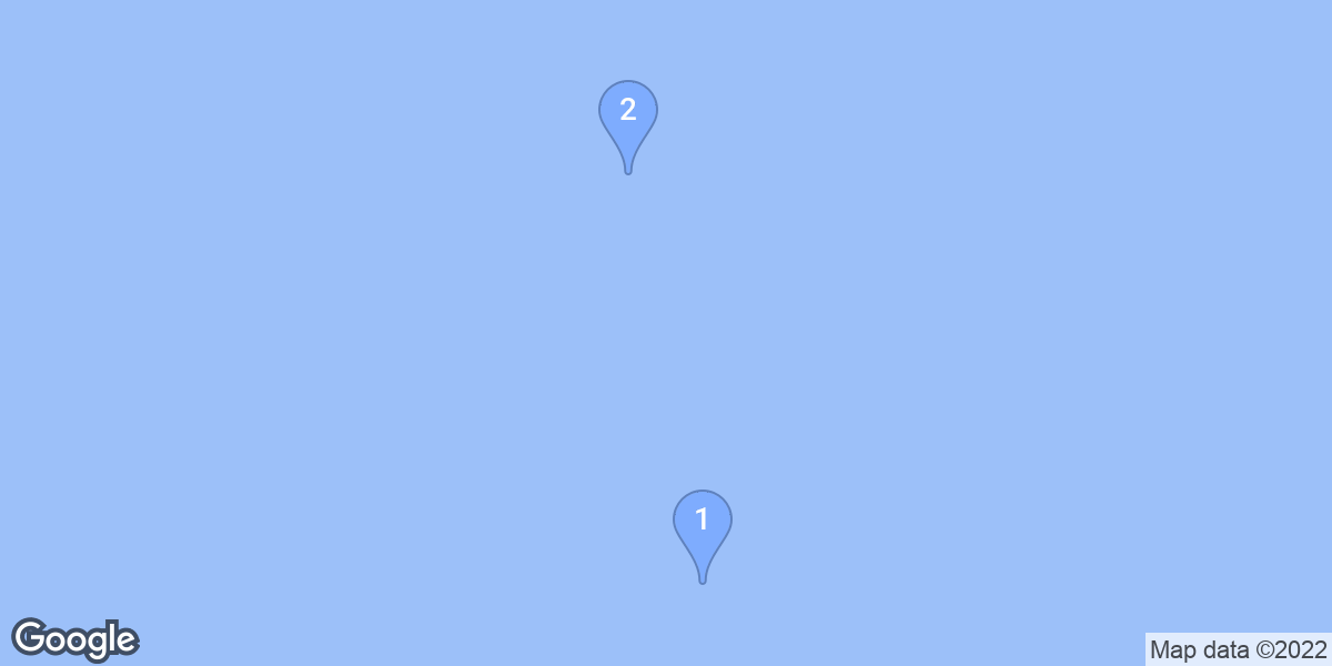 Savusavu dive site map