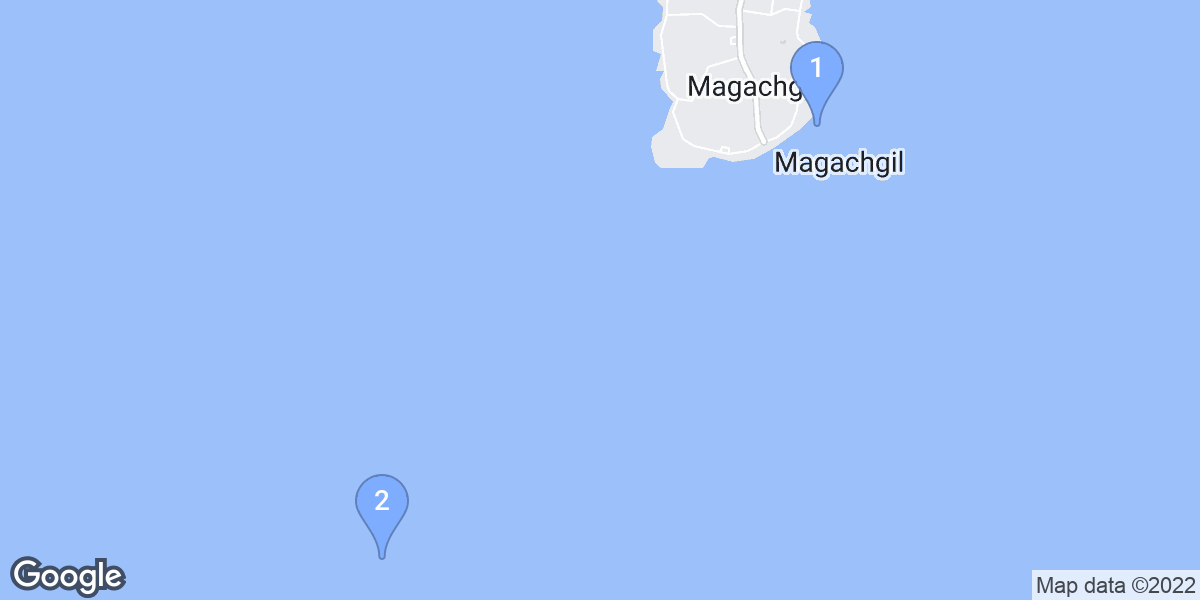 Magachgil dive site map