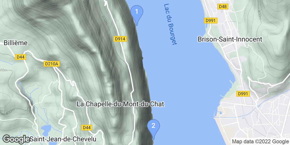 La Chapelle-du-Mont-du-Chat dive site map