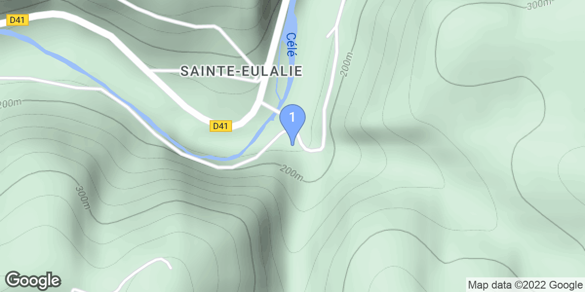 Espagnac-Sainte-Eulalie dive site map