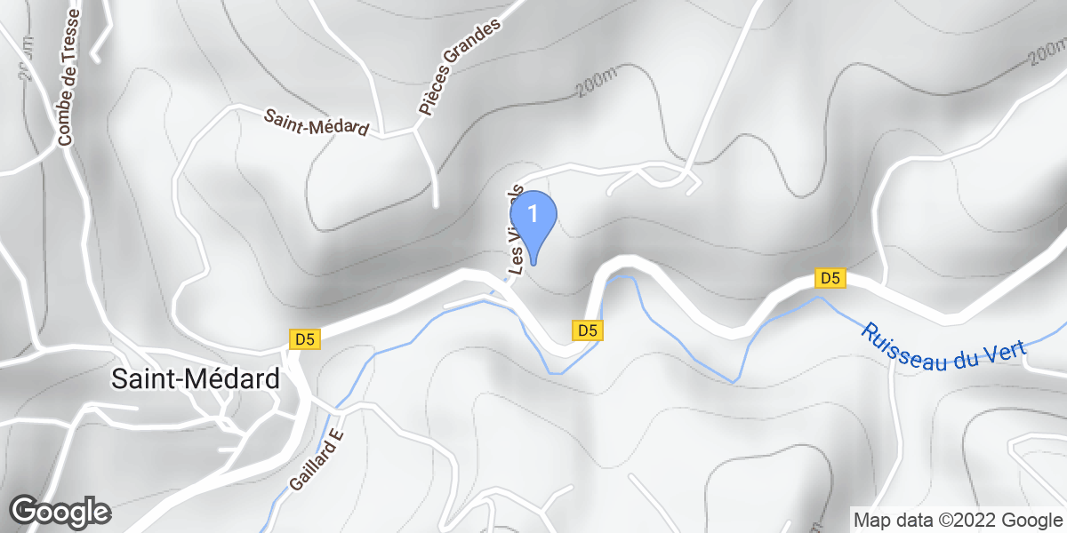 Saint-Médard dive site map