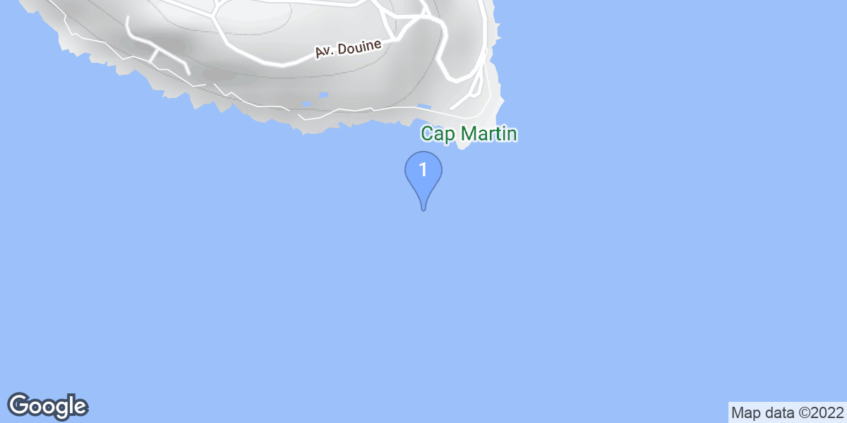 Roquebrune-Cap-Martin dive site map
