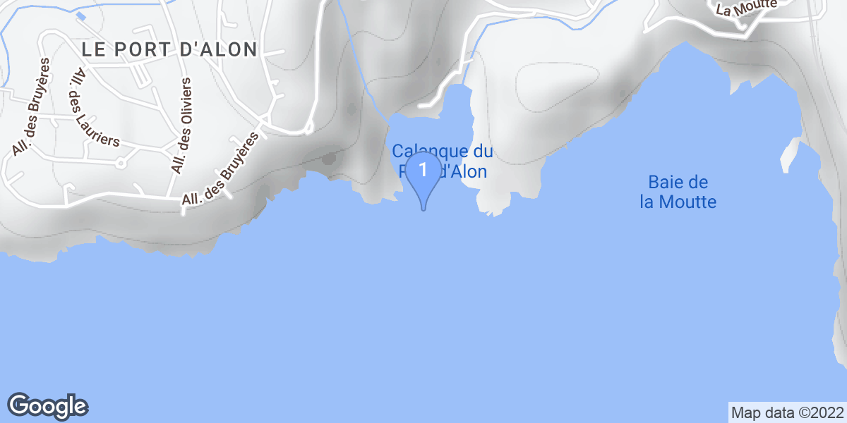 Saint-Cyr-sur-Mer dive site map