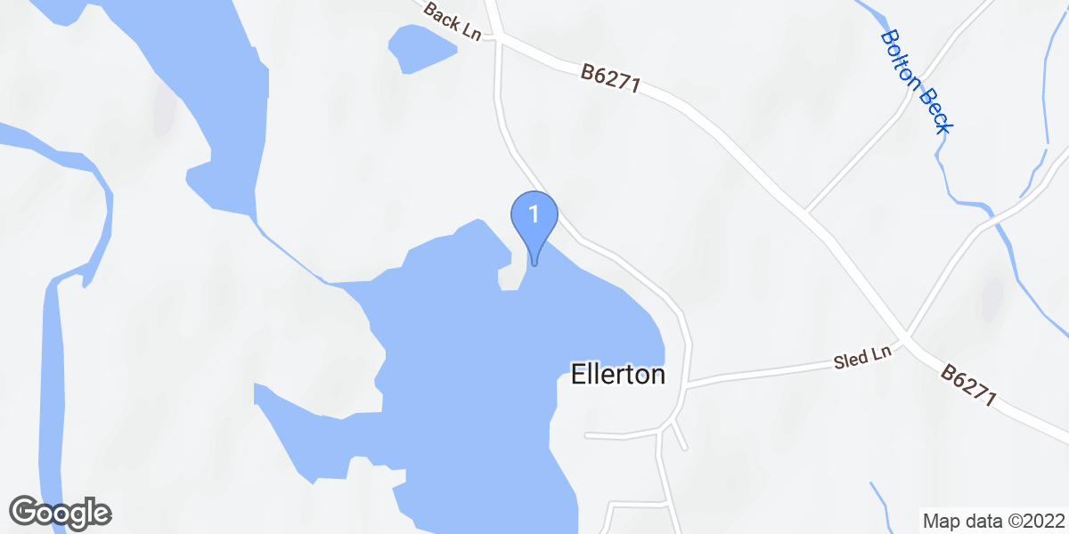 Ellerton dive site map