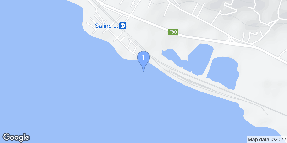 Saline Joniche dive site map