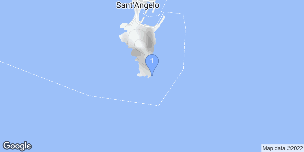 Sant'Angelo dive site map