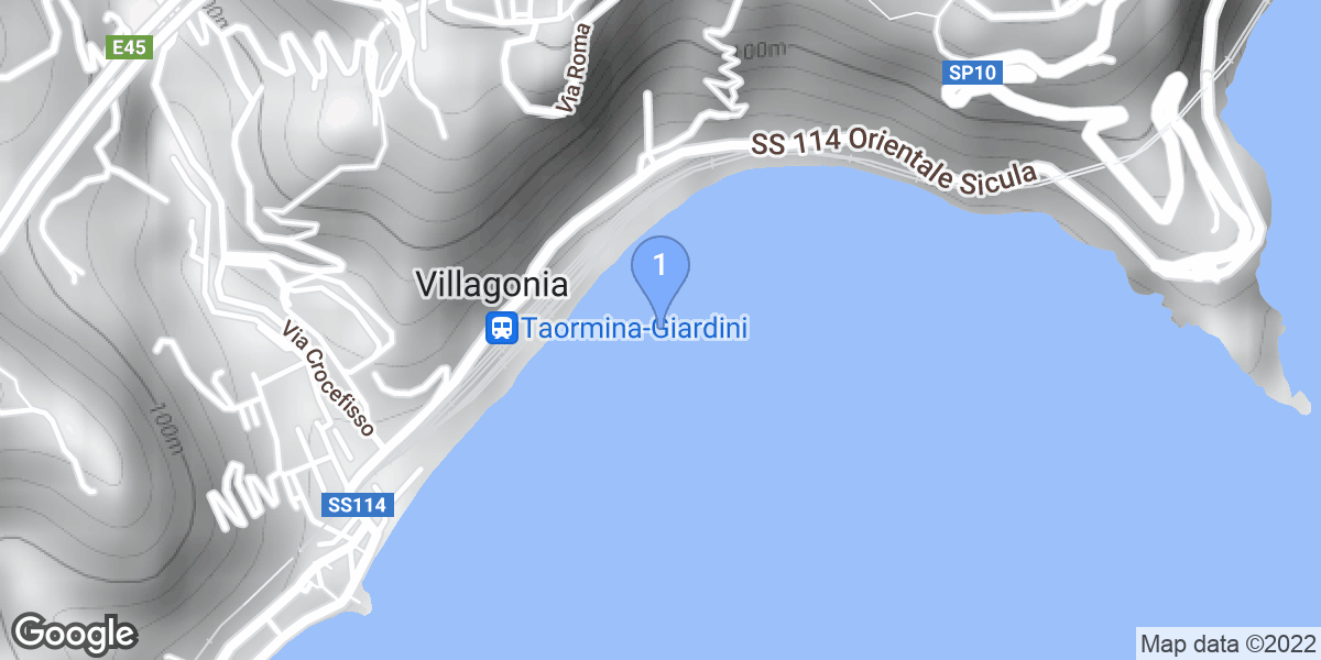 Villagonia dive site map