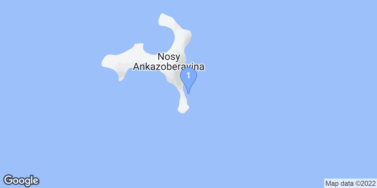 Ampohana dive site map