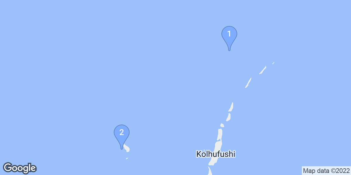 Kolhufushi dive site map