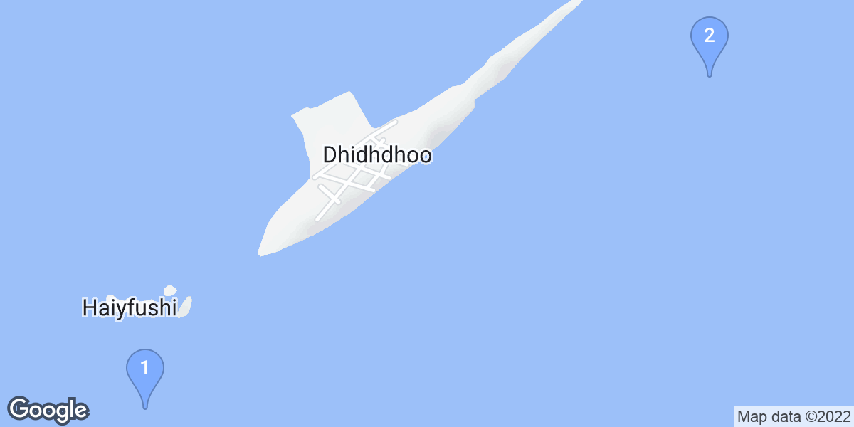Dhidhdhoo dive site map