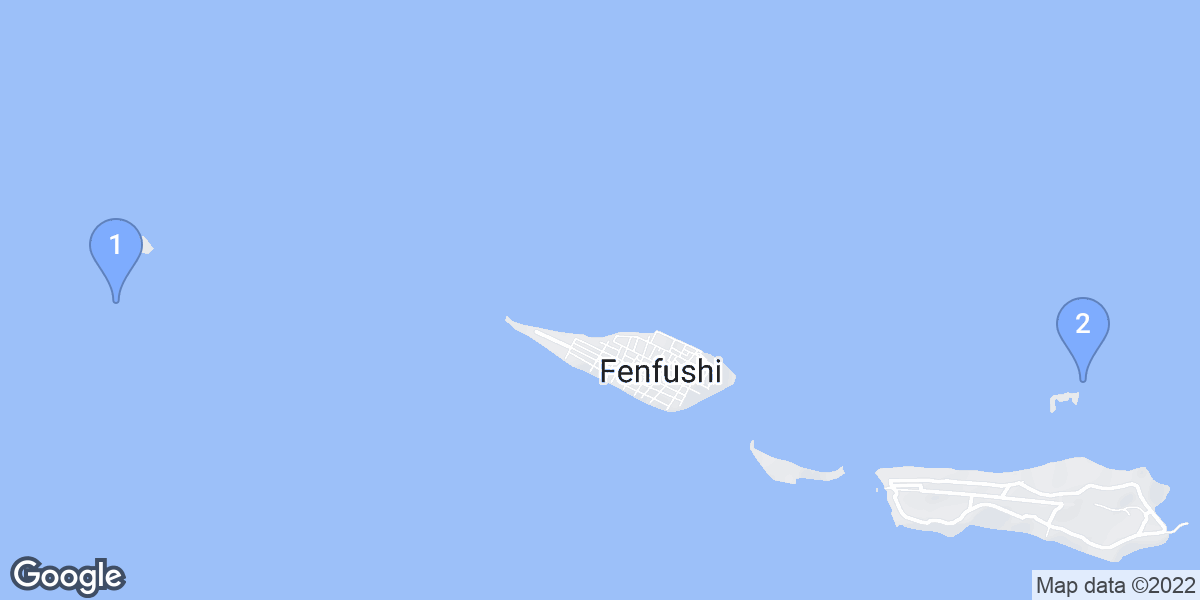 Fenfushi dive site map