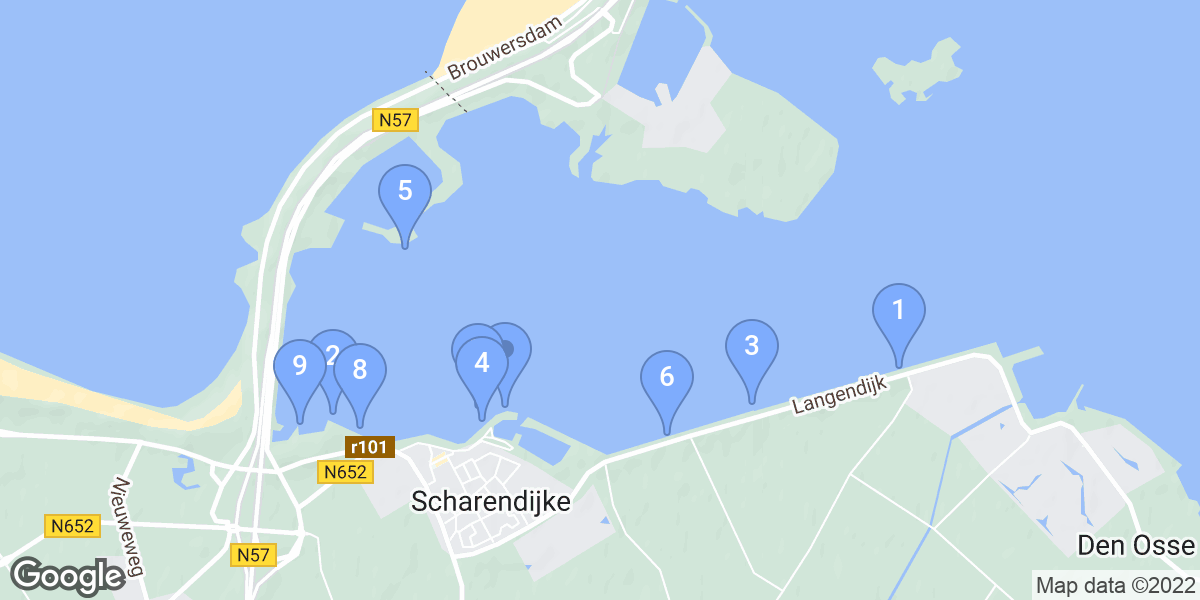 Scharendijke dive site map