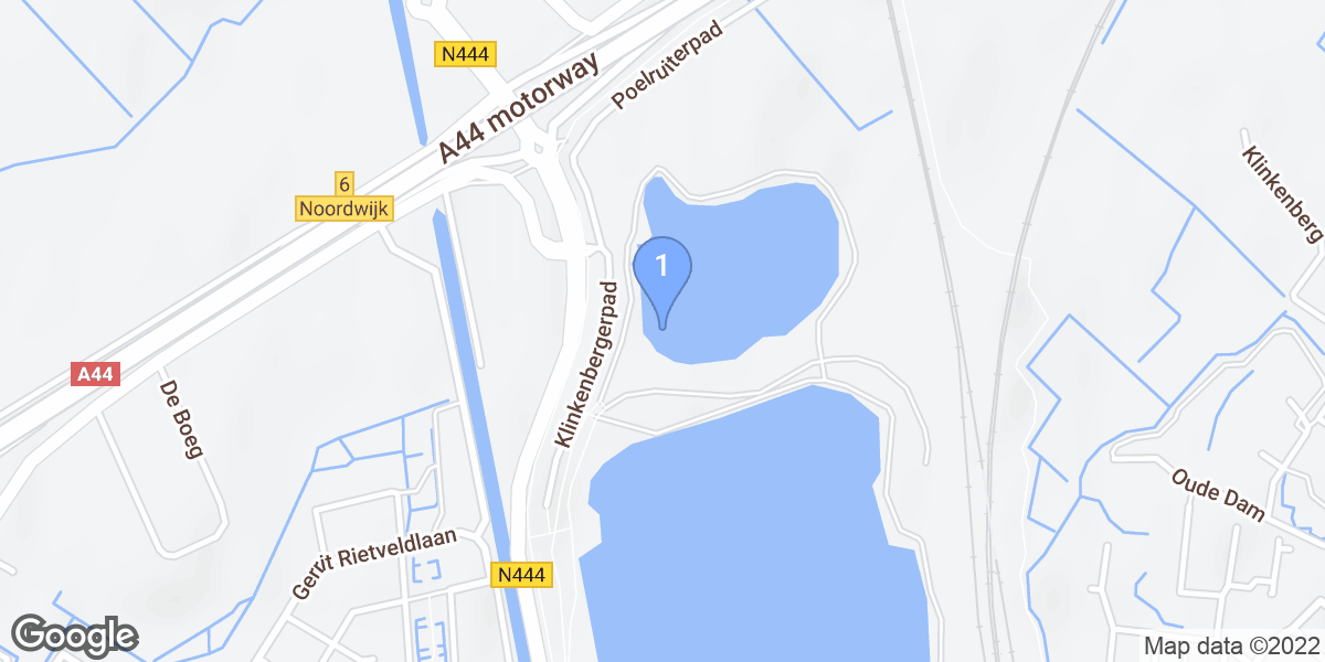 Oegstgeest dive site map