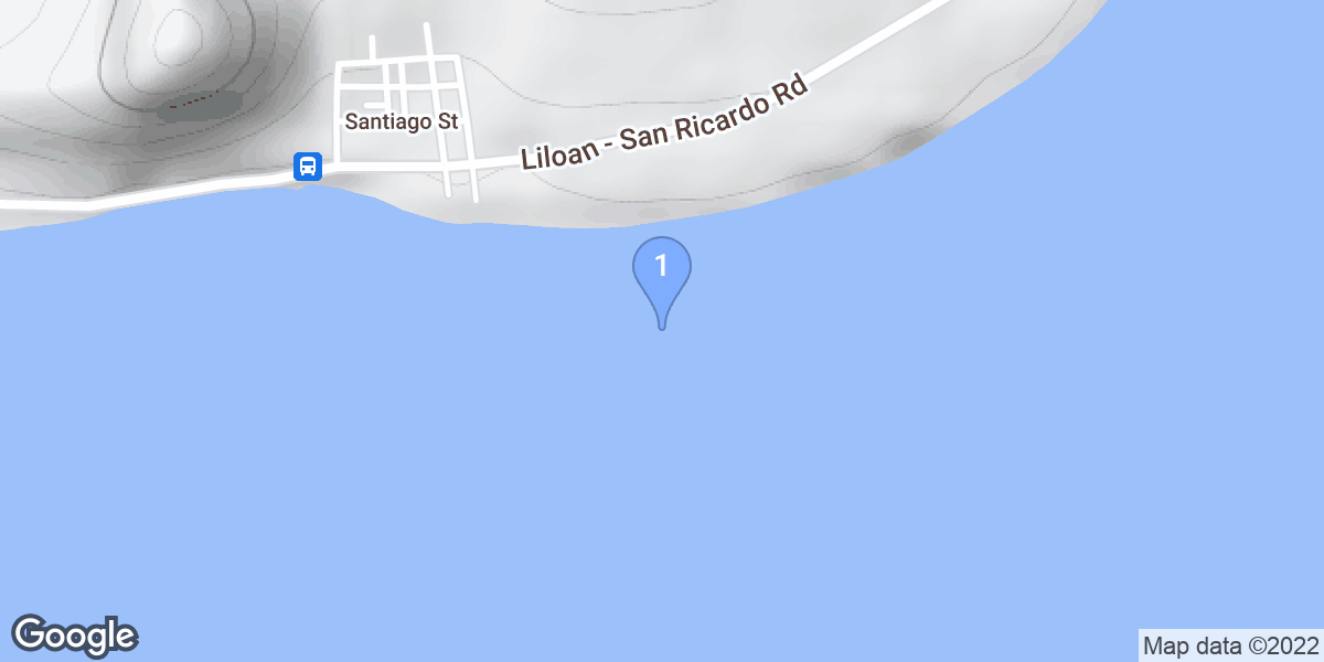 San Ricardo dive site map