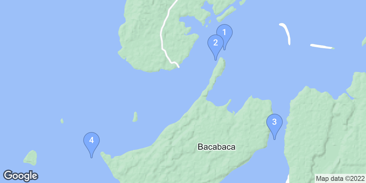 Balabac dive site map
