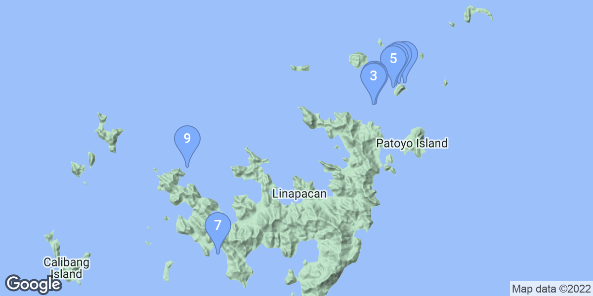 Linapacan dive site map