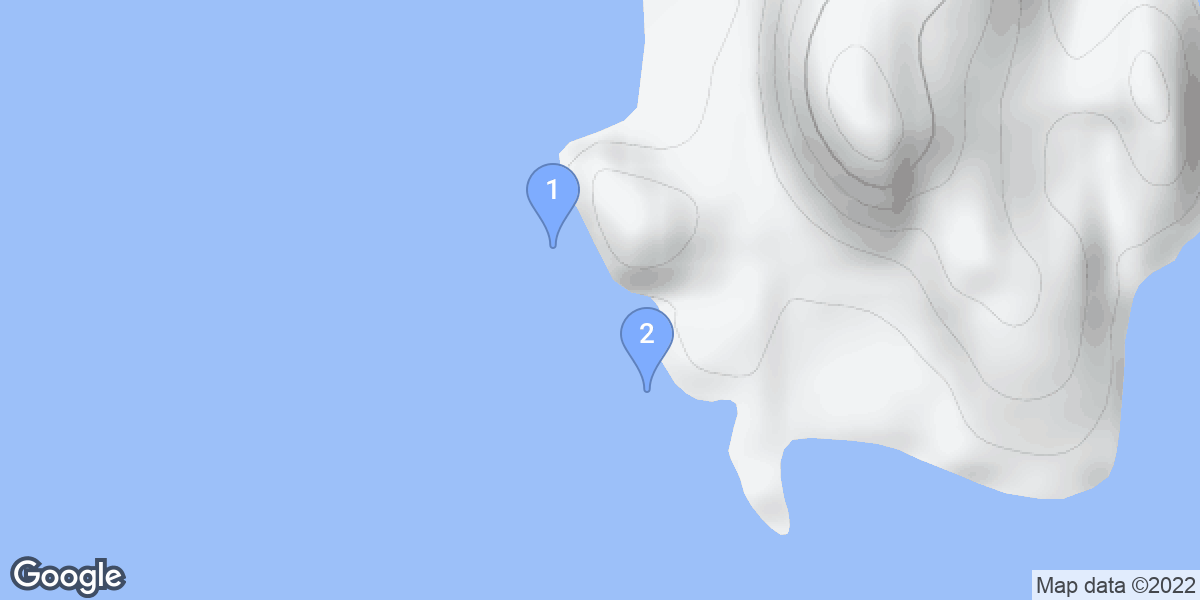 Ferrol dive site map