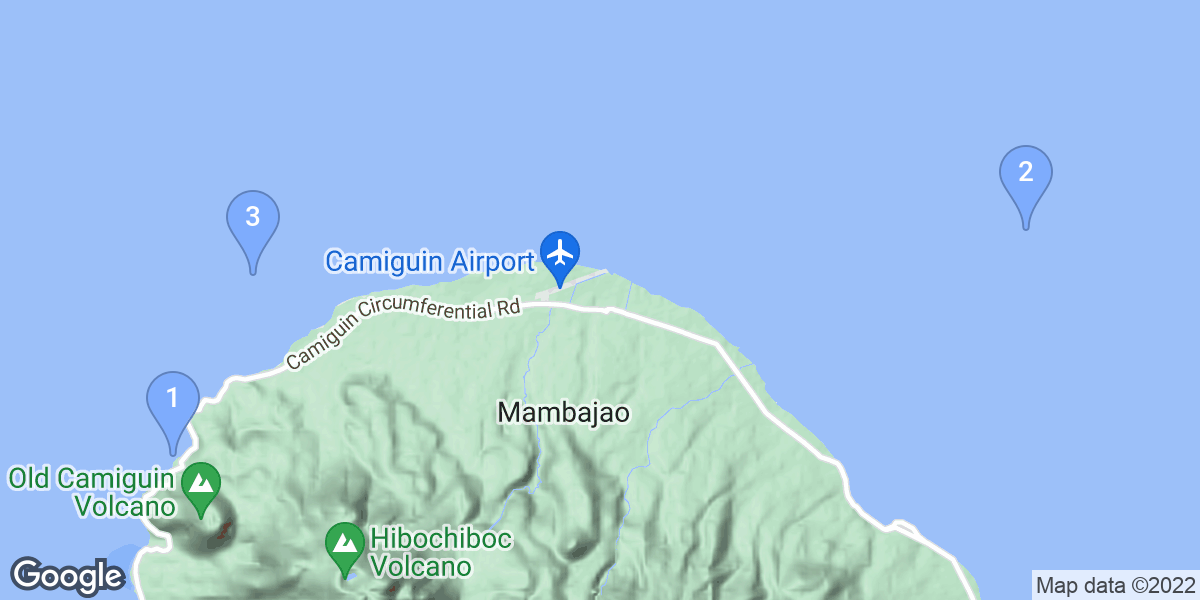 Mambajao dive site map