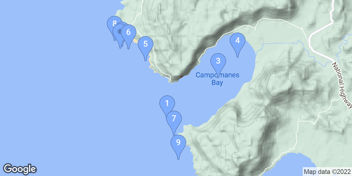 Sipalay dive site map