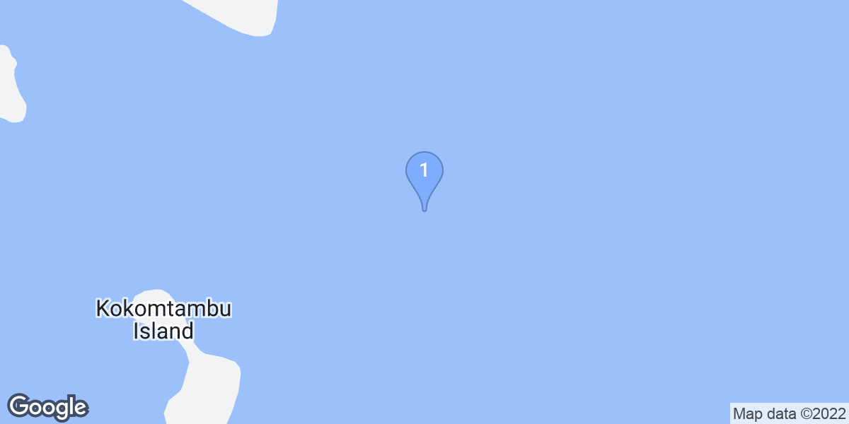 Tulagi dive site map