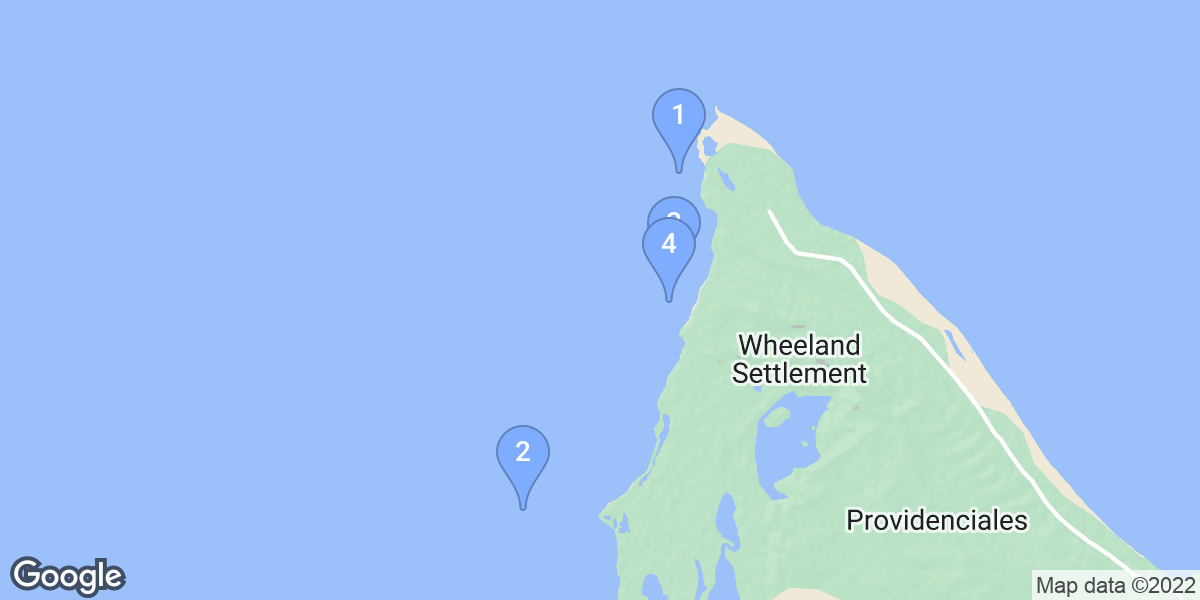 Wheeland Settlement dive site map