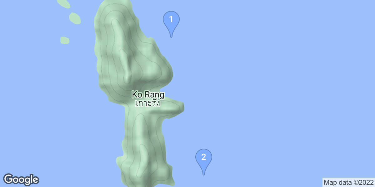 Ko Mak dive site map