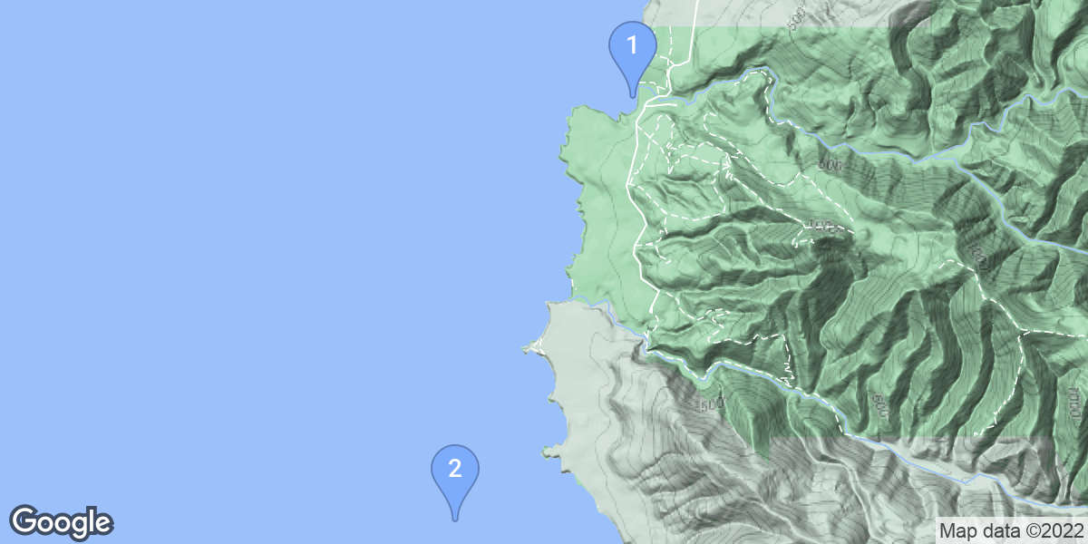 Baywood-Los Osos dive site map