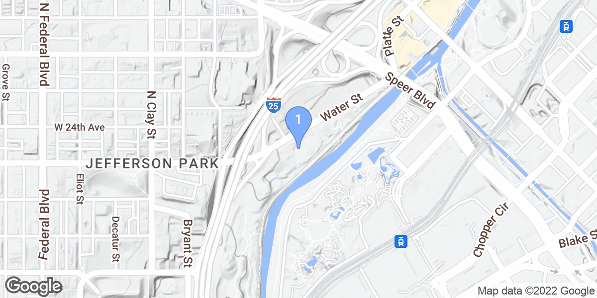 Denver dive site map